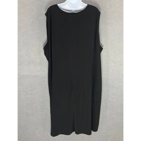 Catherines‎ Dress Womens Sz 4X Black Dress Embellished Shoulder Sleeveless Party - Picture 2 of 13